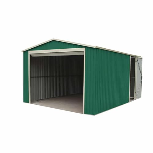 Garaje metálico Gardiun Leicester 17,3 m² Exterior 512 x 338 x 243 cm Verde