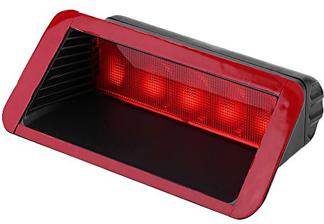 Qiilu Coche Alto montaje Trasera Tercera cola de freno Luz trasera Lámpara Rojo