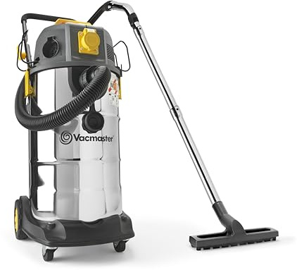 Vacmaster WD M38 PCF 110V M Class Dust Extractor with Power Take Off | 38L 110V wet and dry vacuum cleaner & dust collector. 1100W motor, PTO socket for auto dust extraction & push clean filter