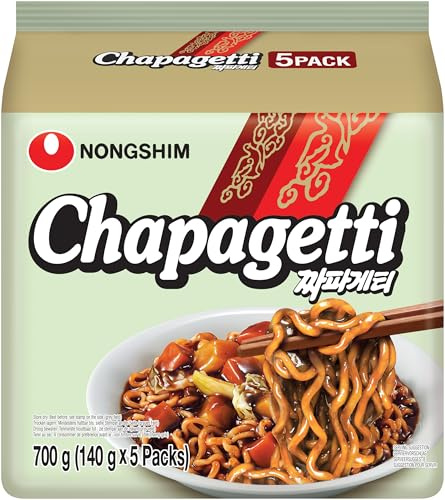 Nongshim Chapagetti Family Pack I Koreanische Instant Ramen I 1 x 700g | Asiatisches Nudelgericht mit traditioneller Sojabohnenpaste I Würziges Fertiggericht als schnelle Mahlzeit zwischendurch