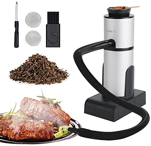 Fumeur portable infusion de fumée fraîche pour améliorer le goût Pistolet à fumée Pistolet à smoker à main avec copeaux de bois,smoking gun pour nourriture, viande, fromage