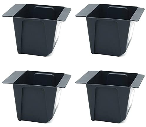 4X Pflanzkasten Kunststoff Europalette Klein Hochbeet Blumenkasten Euro Palette Blumenkübel Pflanzkübel Blumentöpfe Schwarz
