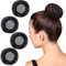 Set di retina per capelli in cristallo, retina per capelli con strass in cristallo retina per capelli per ragazze balletto con nodo netto per acconciatura aiuto per ballerino di danza (9.5 cm, nero)