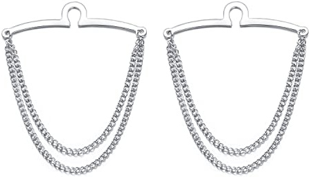RunootPR Krawattenkette Set Gold Silber Krawattennadel Personalisiert für Herren Schmuck Geschenk