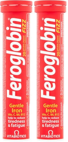 Feroglobin Fizz, Effervescent Iron Tablets Vitabiotics (Pack of 2)
