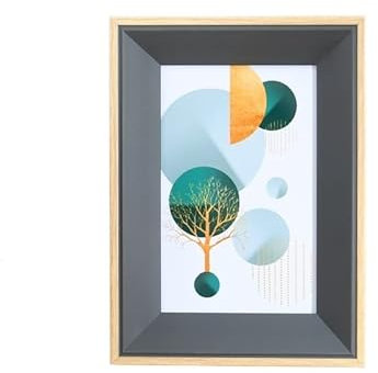 MOOWI Bilderrahmen Bildrahmen im europäischen Stil horizontal und vertikale Formate Wand- und Tischmontage Bilderrahmen-Set (Color : B-2, Size : 7 inch)