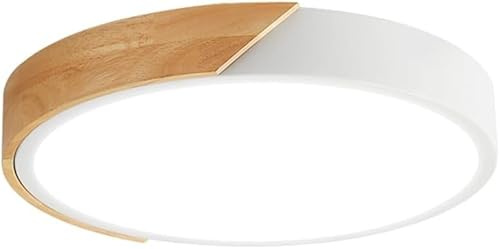 LEDUNI Plafón LED Techo 24W con Mando a distancia, Regulable 2700K-6500K blanco frío a cálido 2400LM, Diseñopara Salon, habitacion (Circular, Blanco)
