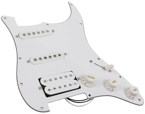 Loaded Pickguard Tonabnehmer Set Vorverdrahtetes Schlagbrett Für E-Gitarre SSH 11 Löcher Geladene Keramikmagnet-Tonabnehmer Gitarrenteile
