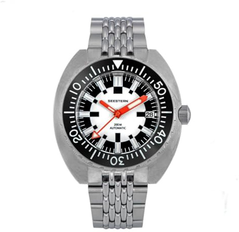 FTEOXLC Seestern NH35 Orologio da uomo automatico subacqueo 200M resistente all'acqua lunetta in ceramica orologio sportivo in acciaio inossidabile