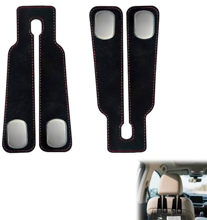 Dstarymnix, Haken KopfstüTze Auto, Auto KopfstüTzenhaken; Doppelhaken FüR AutositzrüCkseite, Autositz Doppelhaken FüR Handtaschen Einkaufstaschen Regenschirme – 2 StüCk Organizer Auto, RüCkenhaken