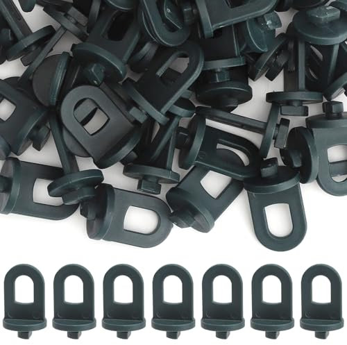 Clip per serre 50 pezzi - Ganci in plastica resistenti ai raggi UV - Accessori per serre da giardino, balcone, veranda