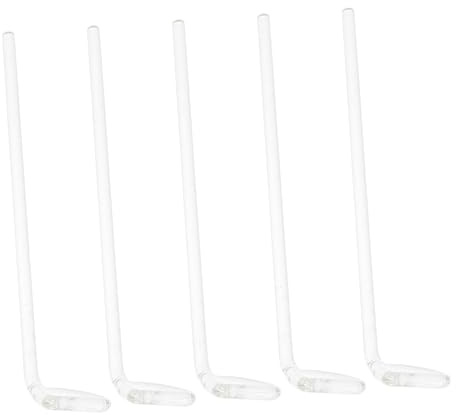 Alipis Bastoncini in Vetro Diametro 6mm 5 Pezzi per Laboratorio Strumenti Pratici per Rivestimento Uniforme in Chimica e Biologia