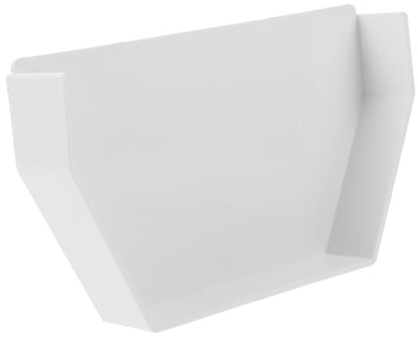 TEHAUX Tappo Terminale Per Grondaia in Pvc Accessorio Per Pluviali Per Grondaia Resistente All'usura Design Unico Per Installazione Facile Tappi Terminali Per Grondaie Da