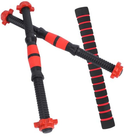 MAGICLULU Barre D’Extension Haltère 35 Cm Acier Mousse Connecteur Pratique Kit Musculation pour Renforcement Musculaire à Domicile Entraînement Fitness Bras