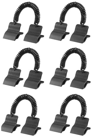 OOLA.DETAL 6Pcs Swimming Pools cover Clips Solar Cover Reel Attachment Pools covers Clip with Spring Rope Easy Install