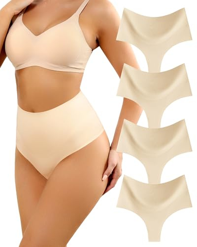 Levao Faja Reductora Mujer Tanga Invisible Braguita Moldeadora Adelgazante Cintura Alta sin Costuras Thong String Vientre Plano Shapewear Control para Mujer
