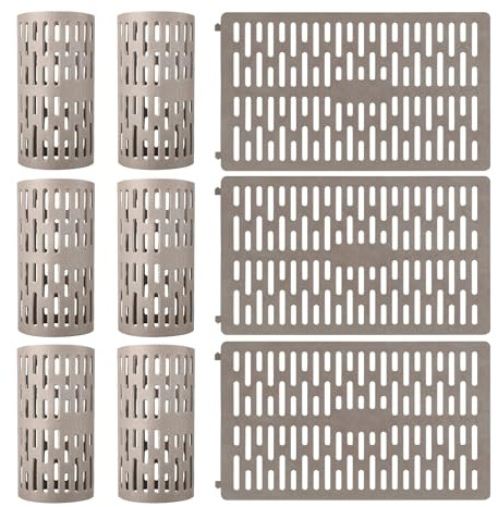 4 Piezas Protectores para Mordeduras de Árboles,Tamaño Ajustable | Protección de Tronco con Orificios de Ventilación, 20*34cm Protectores de Troncos de Plantas y Árboles