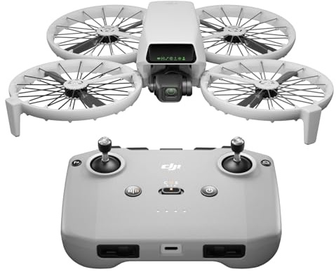 DJI Flip, Drone Caméra 4K UHD pour adultes, < 249 g, Stabilisation de la Nacelle à 3 axes, Transmission vidéo sur 13 km, Décollage palmaire, Retour automatique, Vol intelligent, Temps de vol de 31 min
