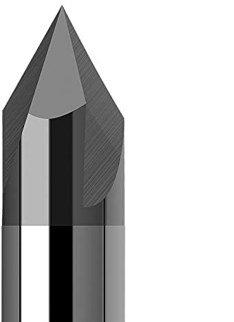 WJYXSH Wolframstahl Fasenfräsen Fräser 60 90 120 Grad beschichtet 3 Flöte Hohe Qualität Hartmetallschnecke Endmühle 4mm 6mm 8mm (Dimensions : 5X60RX50L)