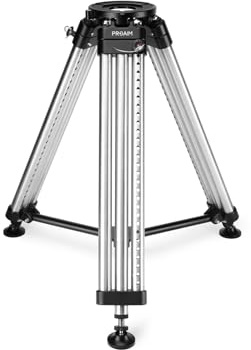 PROAIM Mitchell Heavy-Duty Camera Tripod Stand for Slider, Jib & Geared Heads. 28.8 to 49.2 Height Range. Payload - 400kg / 882lb. Includes Leg Locking Pins, Mid-Level Spreader