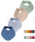 furora BABY Musselin Halstuch Baby Mädchen & Jungen, bio Baumwolle OEKO-TEX: Set (4 Stück) Dreieckstuch Baby Winter + Sommer | Lätzchen Baby Neugeborene- Kinder 4 Jahre: weich saugfähig