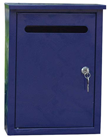 Cassetta postale per montaggio a parete Cassetta postale per suggerimenti Casella di posta Posta in arrivo Cortile personalizzato blu della villa di moda (dimensioni : 1)