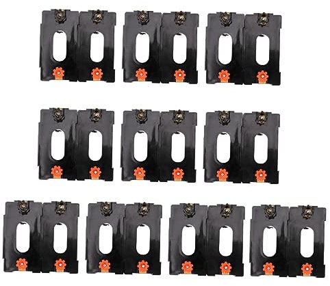 Uonlytech 10pezzi Supporti Batteria Tipo Serie o Parallelo Per Esperimenti Scientifici Scuola Porta Pile Stabile e Affidabile Per Circuiti Elettrici