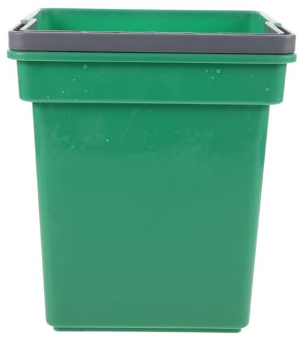 MUSISALY Cubo Para Fregar Con Asa 4 Litros Plástico Verde Multifuncional Para Hogar Oficina Escuela Limpieza Diaria