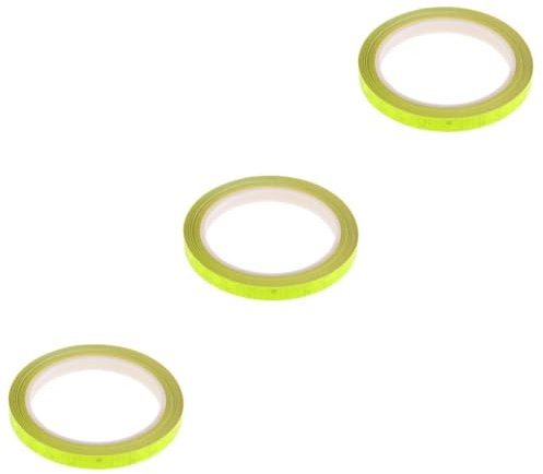 BESPORTBLE 3 Stück Reflektorband Für Fahrradfelgenaufkleber 8 M Länge Reflektierendes Aufkleberzubehör Für Sicheres Fahren