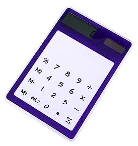OFFSCH Calculatrice Solaire LCD Portable Et Légère pour Le Bureau