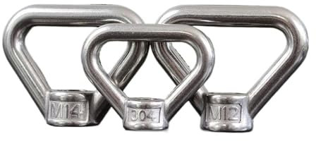 SellGood Handmutter 1 Stück Dreieckige Ringmutter M8 M10 M12 M14 M16 M20 M24 304-A2 Edelstahl Trapezgewinderinge Passend für Griffschrauben(M20)
