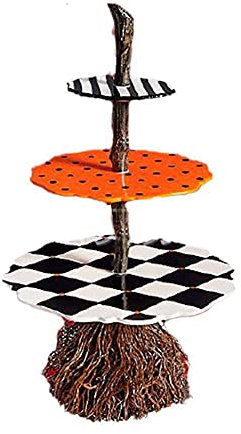 Halloween Snack Bowl Stand - 3-Tiered Cupcake Stand And Dessert Display Tower For Parties, Perfect For Fruit, Candy, And Treats - Ideal Dining Table Ornament
