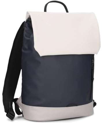 Zwei Kurier-Rucksack Cargo CAR130 Daypack 8 Liter Laptop-Rucksack für Damen, Herren oder als Schulrucksack für Jungen & Mädchen, leicht, wasserfest, sportlicher City-Rucksack (white-blue)