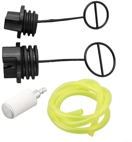 Gdfnmogo Repuesto de tapa de combustible y aceite para motosierra Poulan modelos 1900, 1950, 2050, 2055, 2150, 2250, compatible con 577858501, 580940901, 530047164, plástico duradero