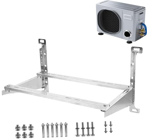 Support Mural pour Mini-split, Robuste en Acier Inoxydable Supporte Jusqu'à 250 Kg, avec les Climatiseurs Split D'une Puissance de 2,6 à 10,5 KW(95x47x55cm/37x18x22in)