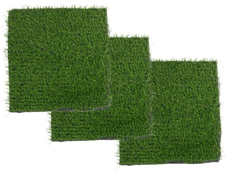 MERRYHAPY 3 Stück Hühnernest Matten Kunstrasen Nistkasten Pads 30x30cm Hühnerkäfigmatten Waschbare Zuschneidbare Hühnerstall Unterlagen Für Garten Und Hühnerstall