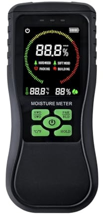 Osmond Non-Destructive Wood Moisture Meter Plaster Moisture Meter for Moisture Detection in Wood, Flooring, Paint, and Walls