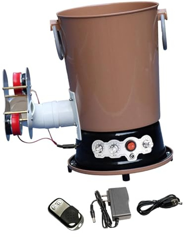 Ronyme Robot de Tennis de Table, Lanceur de balles Automatique, Machine de pour l'entraînement et Le Jeu Autonome, Distributeur de balles, Brun