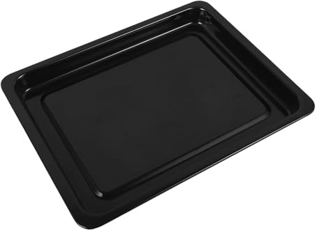 Homoyoyo Bandeja Fiestas Horno Esmaltada para Superficie Lisa Negra Transferencia Rápida de Calor y Adecuado para Carnes y Tartas Reuniones Familiares