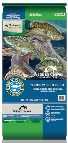Nutrena Nature's Canvas Trophy Fish Feed, Extruded Pellets, 25 lbs