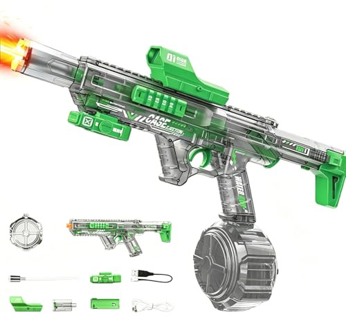 Elektrisk vattenpistol, automatisk vattenpistol, elektrisk vattensprutpistol, elektrisk vattenpistol för vuxna, automatisk sprutpistoler, för sommar, utomhus, pool, strandfest