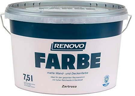 Farbe Zartrosa 3586 7,5 L Wand- und Deckenfarbe RENOVO