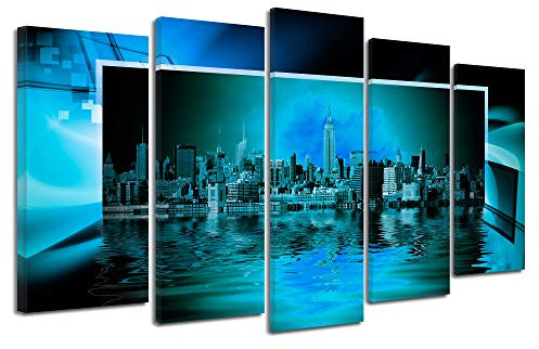 DECLINA Wandbild, Wandbild, modernes Design, New York, Panorama, 150 x 80 cm