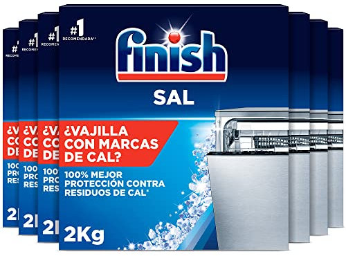 Finish Sale per lavastoviglie, funzione antical, maggiore resa della lavastoviglie, 12 kg