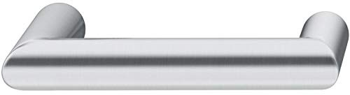 FSB 0 10 1016 04600 6204 Drückerlochteil Türgriff universal, Türdrücker flach gebogen ASL AGL, Edelstahl matt 10101604600, Silber