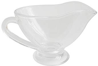 caihuashopping Sauce Boat Glass Cream Pitcher with Handle 170ml Sugar Bowl Perfect for Serving Milk/cream/salad Saucer/hot Maple Syrup/drawn Butter Gravy Boat