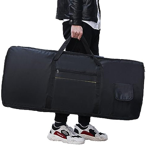 WSNDM 61 Key Keyboard Tasche Electric Keyboard Piano Soft Bag Portable, Tasten Tragbar Keyboard Tasche Gepolstert, 420D Oxford Cloth mit Side Handles, Elektronische Orgel, Wasserdicht, Stoßfest