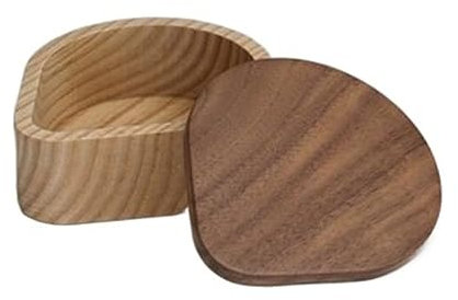 Portafiltros de café Portafiltros de madera para mostrador, contenedor de almacenamiento de papel de filtro de café redondo con tapa, dispensador de filtro de café para encimera, organizador de esta