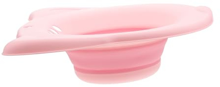 minkissy zusammenklappbares Bidet wc bidet Faltbare Sitzbadewanne PP-Material Sitzbadewanne tragbar Toilettenschüssel Einschließungsversorgungen Zubehör Fräulein Pflegebecken Rosa