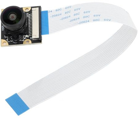 Topiky 8MP Kameramodul, 1080P HD Kameramodul, IMX219 Sensor, 160 Grad Weitwinkel, Manueller Fokus, für RasPi 5 4B 3B